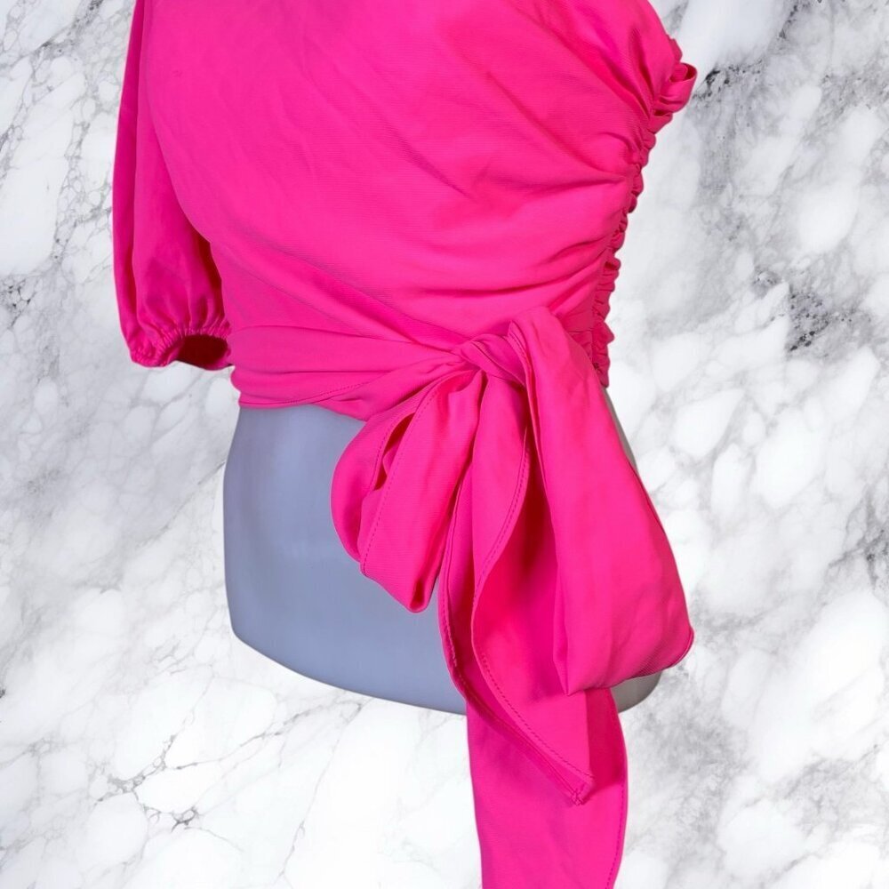Amanda Uprichard Bexley Top - Pink Lacquer View 6